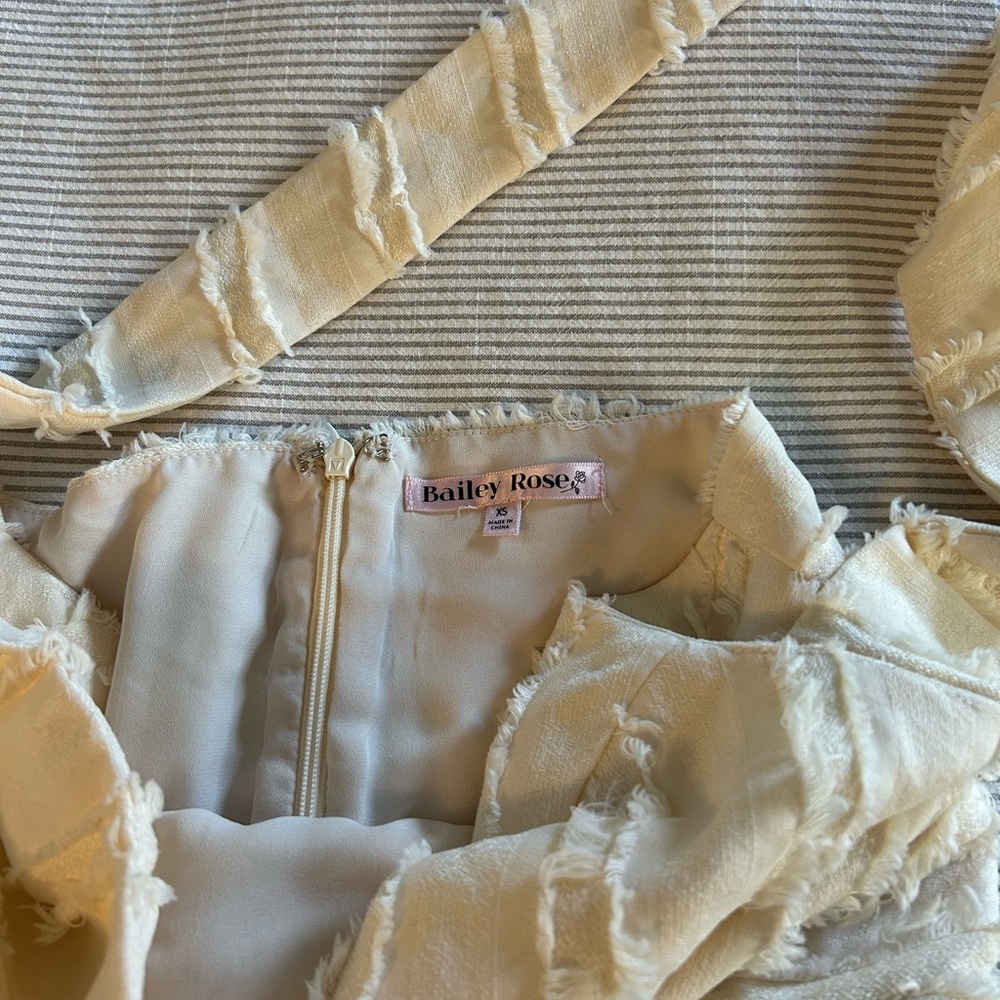 Bailey Rose Cream Romper - image 2